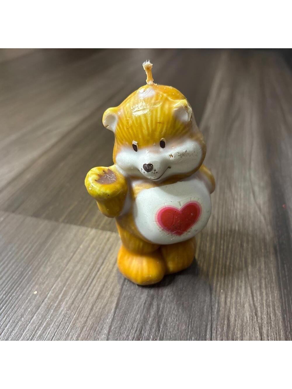 Vintage 80's Care Bears Candle 5" Tenderheart Bear